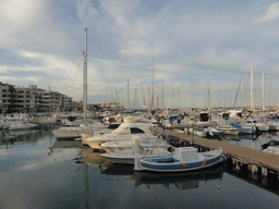 Boats in the Porto Lachio harbour