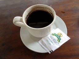 Balinese Luwak coffee at the Lumbing Sari Warung café