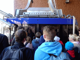 People waiting in line at the Teide Cable Car base station