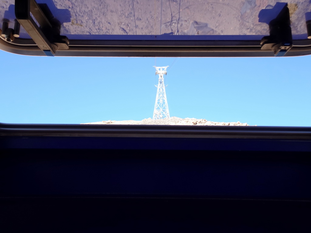 Tower at the southeast side of Mount Teide, viewed from the Teide Cable Car