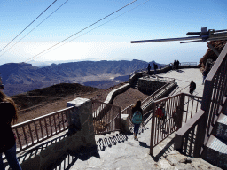 The La Rambleta viewpoint, with a view on the south side of the Cañadas del Teide crater