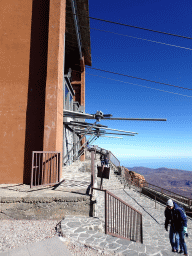 The left front of the Teide Cable Car upper station, viewed from the La Rambleta viewpoint
