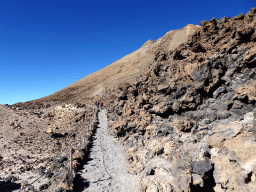 The Pico del Teide peak and trail nr. 12 from the La Rambleta viewpoint to the Pico Viejo viewpoint