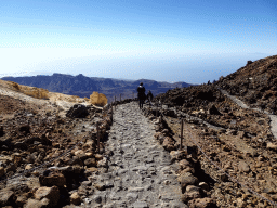 Trail nr. 12 from the La Rambleta viewpoint to the Pico Viejo viewpoint, and the southwest side of the Cañadas del Teide crater