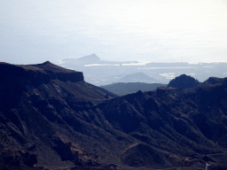 Mountains, hills and greenhouses on the south side of the island, viewed from the La Rambleta viewpoint