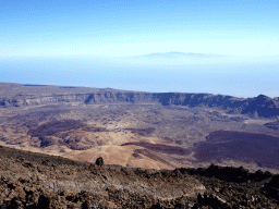 The east side of the Cañadas del Teide crater and the island of Gran Canaria, viewed from the La Rambleta viewpoint