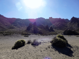 Rocks at the south side of the TF-21 road just west of the Boca Tauce viewpoint