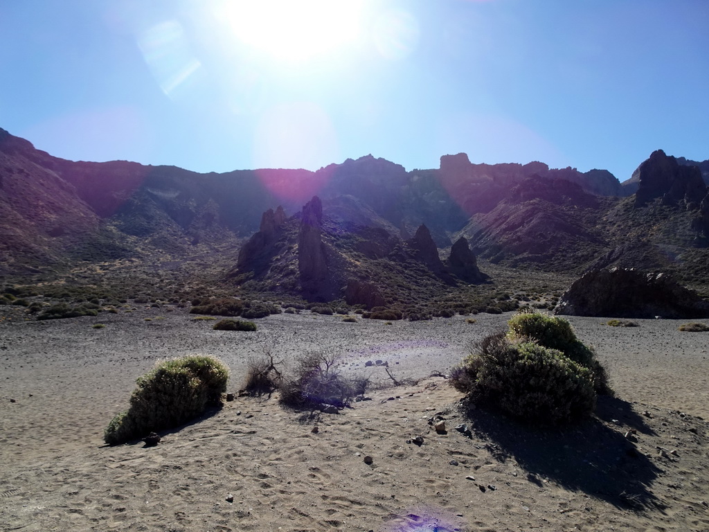 Rocks at the south side of the TF-21 road just west of the Boca Tauce viewpoint