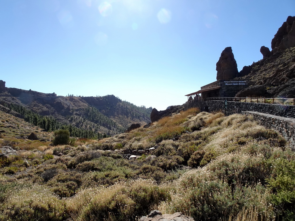 Front of the Ethnographic Museum Juan Évora along the TF-21 road on the southwest side of the Teide National Park, viewed from the parking lot
