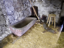 Shed with a trough at the Ethnographic Museum Juan Évora