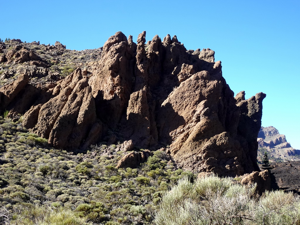 Rock near the parking lot of the Ethnographic Museum Juan Évora