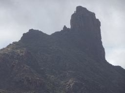 The Roque Bentayga rock, viewed from the Calle Dr. Domingo Hernández Guerra street