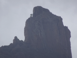 The Roque Bentayga rock, viewed from the Calle Dr. Domingo Hernández Guerra street