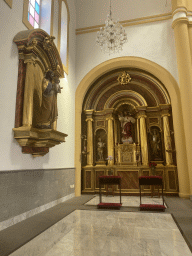 Altarpiece at the left aisle of the Parroquia de Nuestra Señora del Socorro church