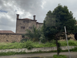 The Convento de las Dominicas convent, viewed from the tour bus on the Avenida Cabildo Insular street