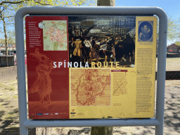 Information on the Spinola Route at the Willem Alexanderplein square