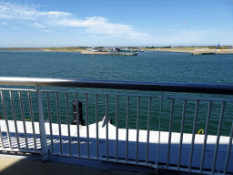 The TESO Ferry Port at `t Horntje, viewed from the deck of the fifth floor of the ferry from Den Helder