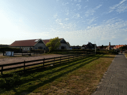 Farms at the Bosrandweg road at De Koog