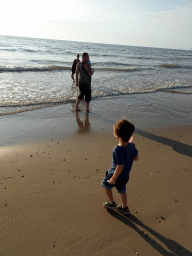 Max at the beach at Beach Pavilion Paal 20 at De Koog