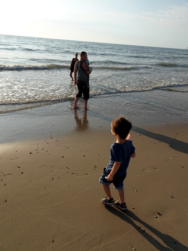 Max at the beach at Beach Pavilion Paal 20 at De Koog