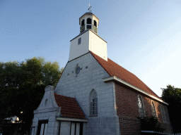 Front of the Hervormde Kerk church at the Dorpsplein square at De Koog