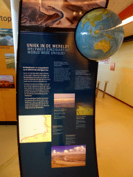 Information on the UNESCO World Heritage status of the Wadden Sea at the Texel room at the Ecomare seal sanctuary at De Koog
