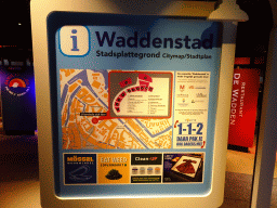 Map of the Waddenstad room at the Ecomare seal sanctuary at De Koog