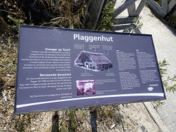 Information on the Plaggenhut cottage at the Dune Park at the Ecomare seal sanctuary at De Koog