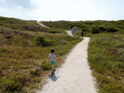 Miaomiao and Max at the dunes at the Dune Park at the Ecomare seal sanctuary at De Koog