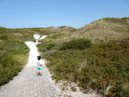 Max at the dunes at the Dune Park at the Ecomare seal sanctuary at De Koog