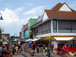 Market stalls at the Nikadel street at De Koog