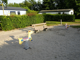 Playground in front of our holiday home at the Roompot Vakanties Kustpark Texel at De Koog