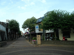 The Hogerstraat street at Den Burg, viewed from the car