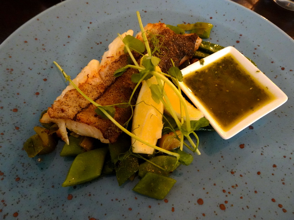 Haddock at the Brasserie de Lindeboom restaurant at Den Burg