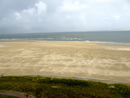 The beach and dunes at the northwest side of the Lighthouse Texel at De Cocksdorp, viewed from the viewpoint at the top floor