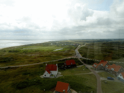 Houses at the southeast side of the Lighthouse Texel at De Cocksdorp, viewed from the viewpoint at the top floor