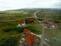 Houses at the southeast side of the Lighthouse Texel at De Cocksdorp, viewed from the viewpoint at the top floor