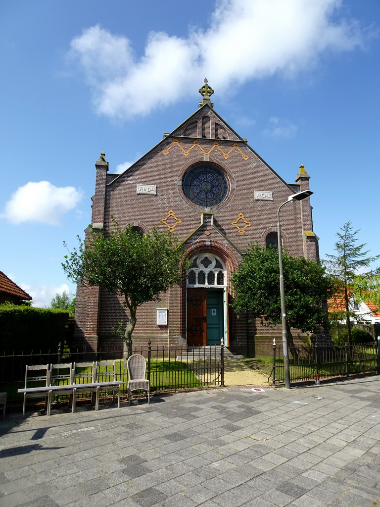 Front of the St. Martinus Church at the Vliestraat street at Oosterend