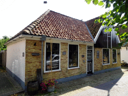 Front of the former sexton`s house at the Kerkstraat street at Oosterend
