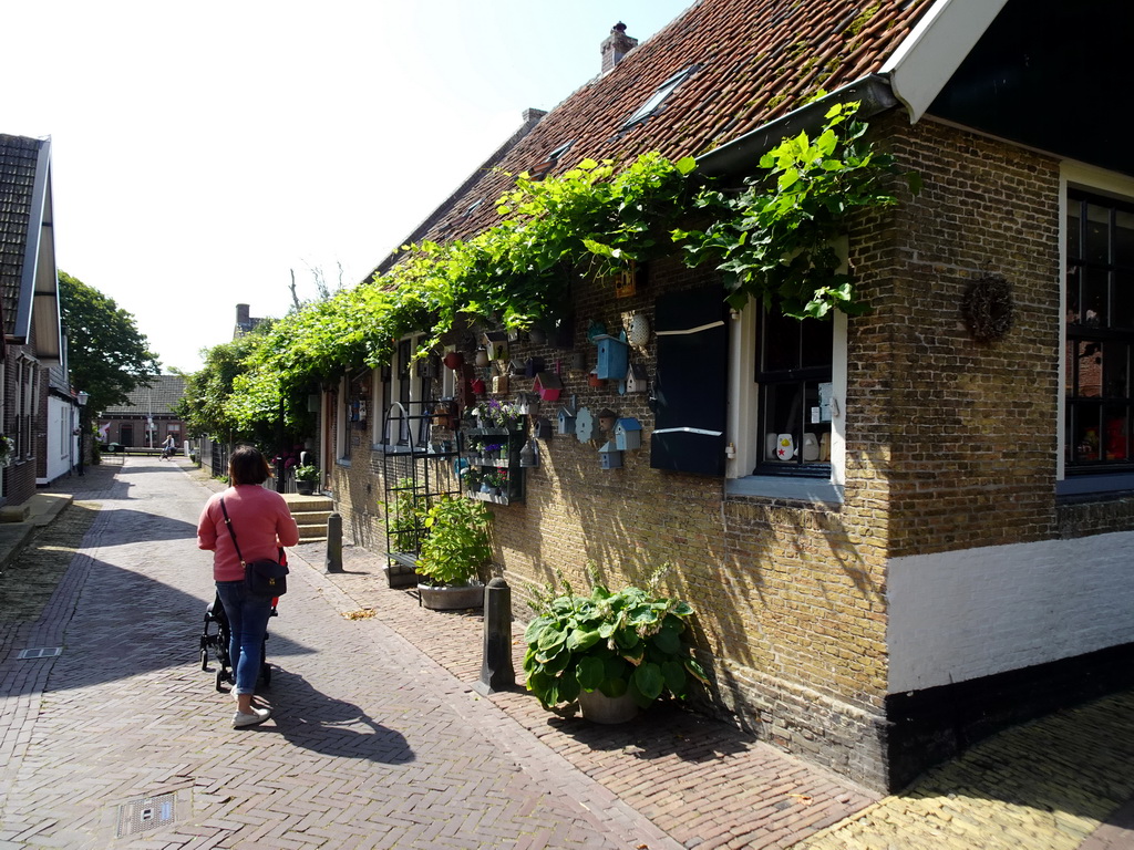 Miaomiao and Max at the Kerkstraat street at Oosterend