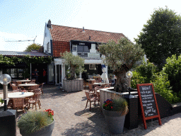 Front of the Strends End restaurant at the Kerkstraat street at Oosterend