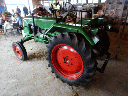 Tractor at the Texel Sheep Farm at Den Burg