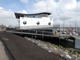 The Stichting Waddenhaven Texel building at the Waddenhaven harbour at Oudeschild