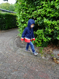 Max on the street at the Roompot Vakanties Kustpark Texel at De Koog