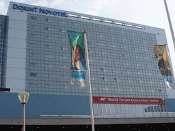 Front of the Dorint Novotel hotel at the Churchillplein square