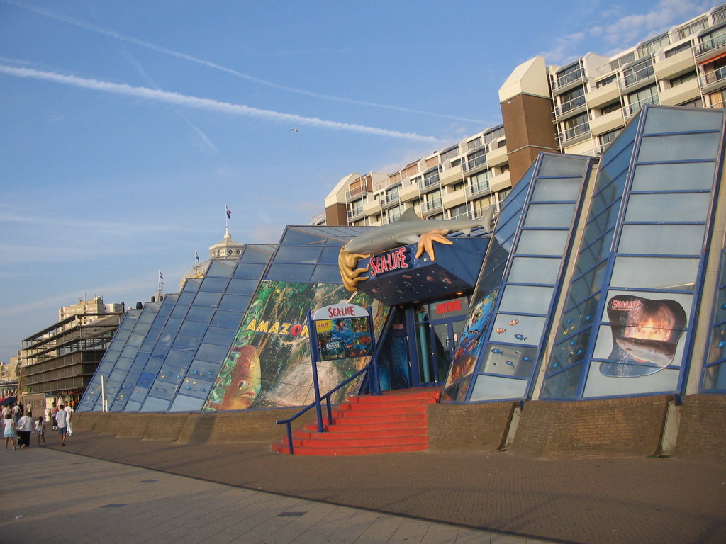 Front of the Sea Life Scheveningen aquarium at the Strandweg street of Scheveningen