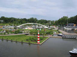 The southeast side of the Madurodam miniature park, viewed from the entrance