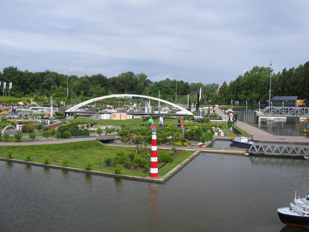 The southeast side of the Madurodam miniature park, viewed from the entrance