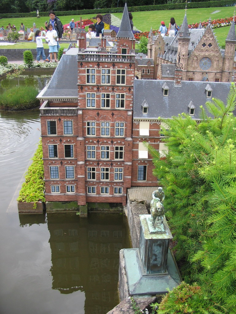 Scale model of the Binnenhof buildings of The Hague at the Madurodam miniature park