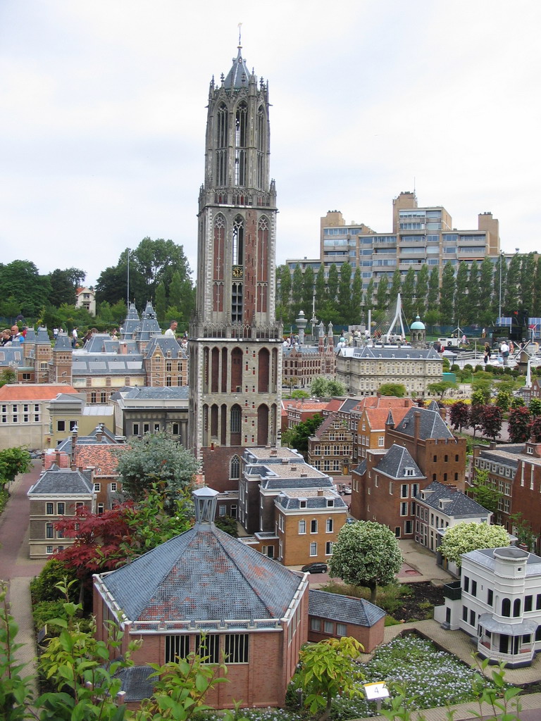 Scale model of the Dom Tower of Utrecht at the Madurodam miniature park